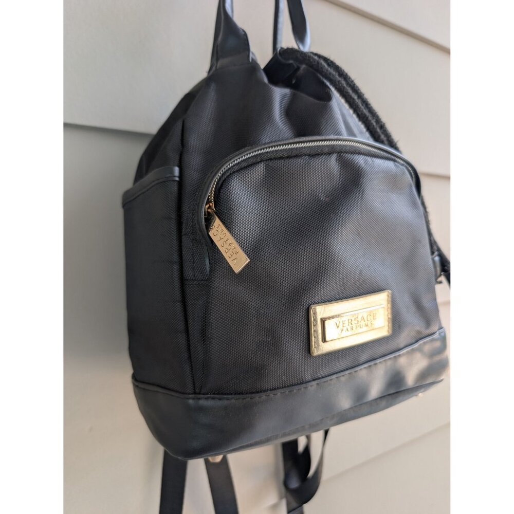 Versace Parfums Backpack Bag mini Black Drawstring - Picture 6 of 11